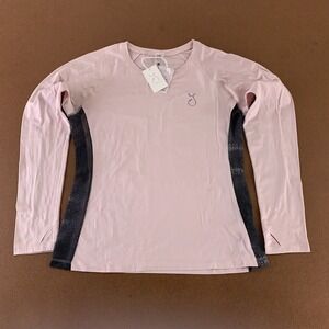 Reel Skipper Women's Size XL Pink Gray Long Sleeve Vented Performance Top New